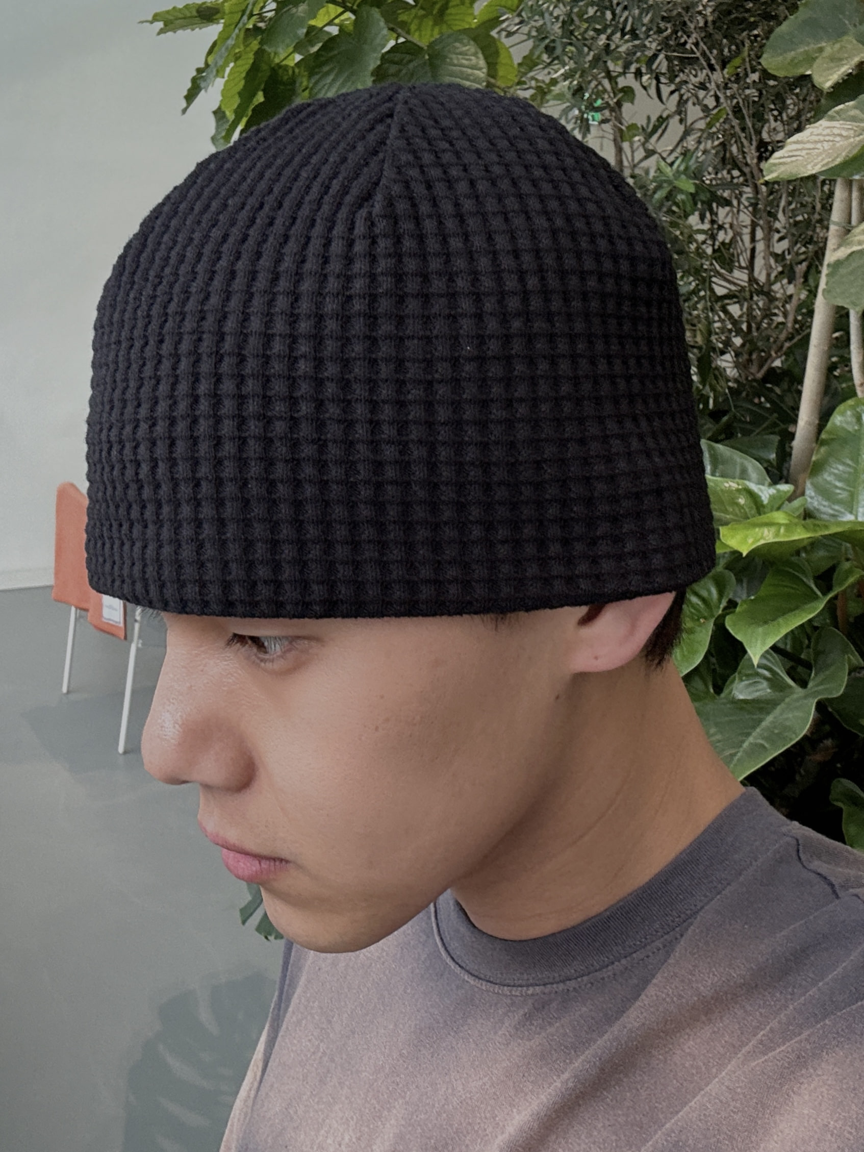 Waffle short beanie(3Color)