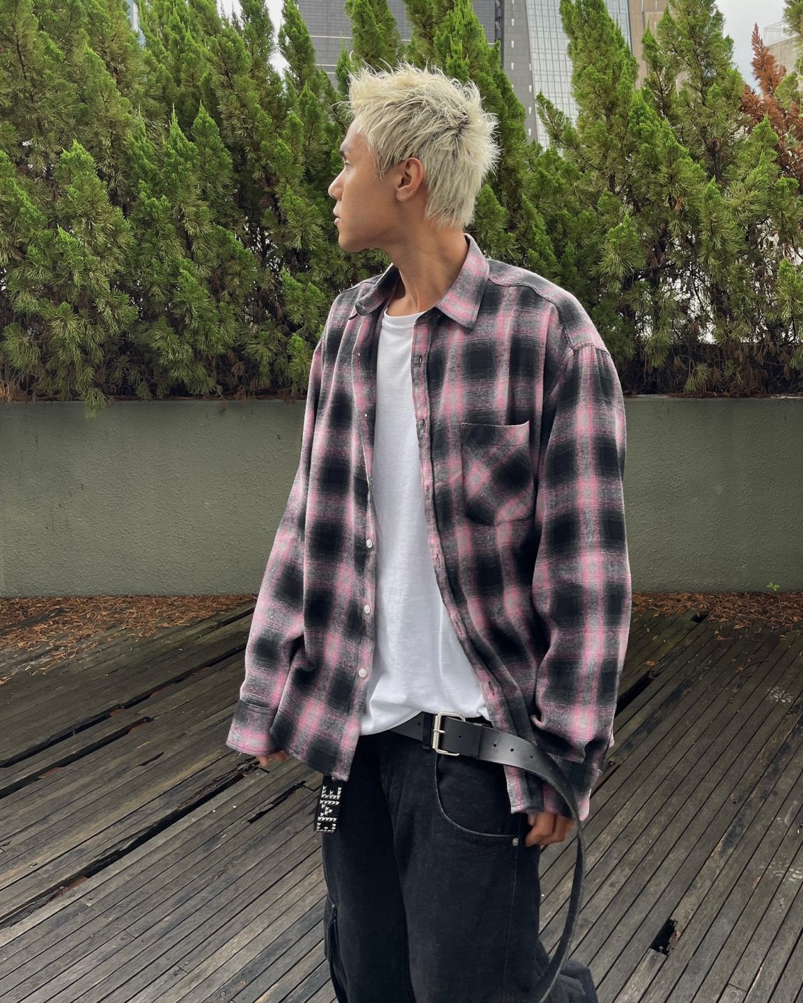 Flannel spray shirts(3Color)
