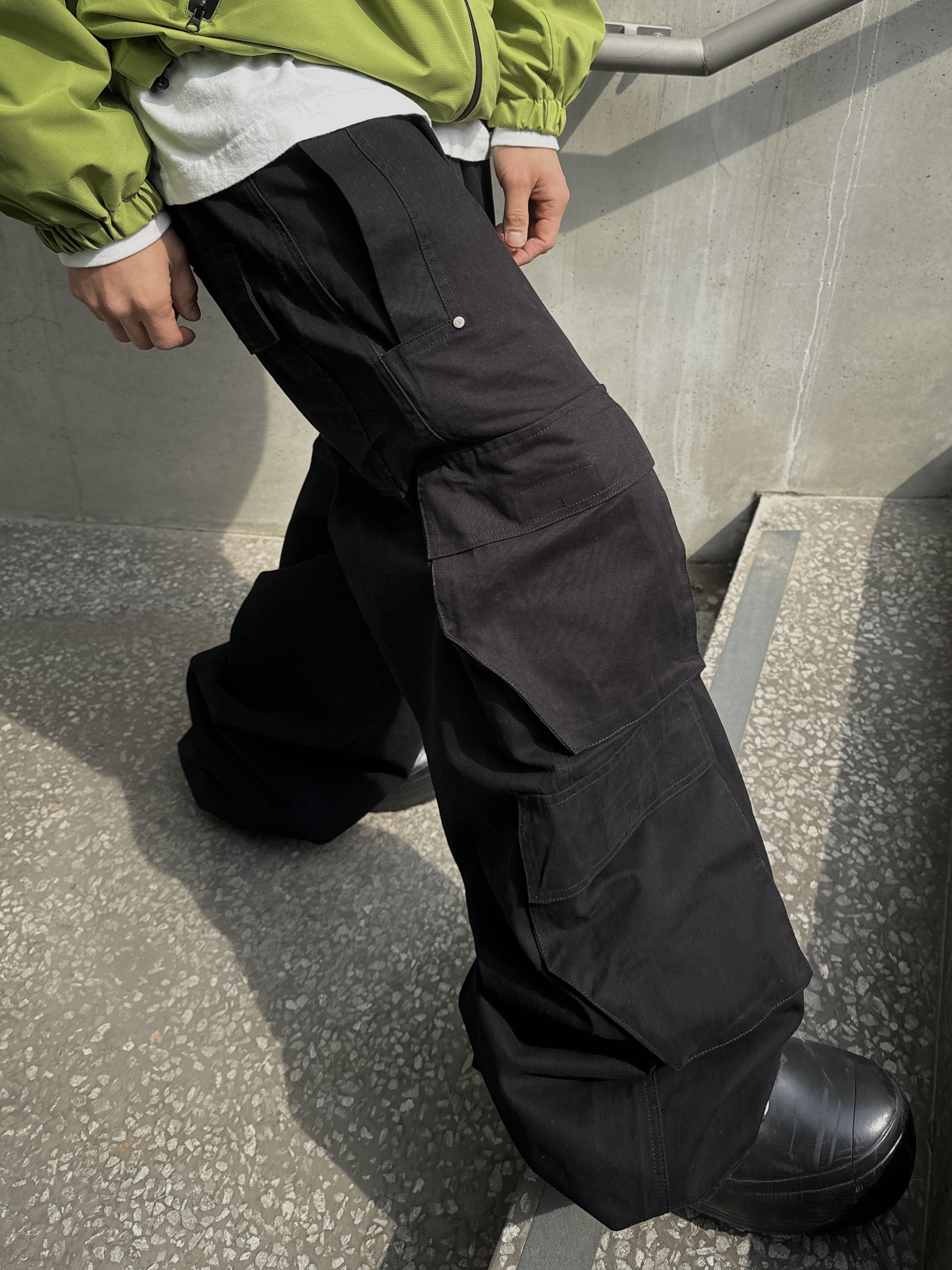 Cover less double cargo pants(3Color)